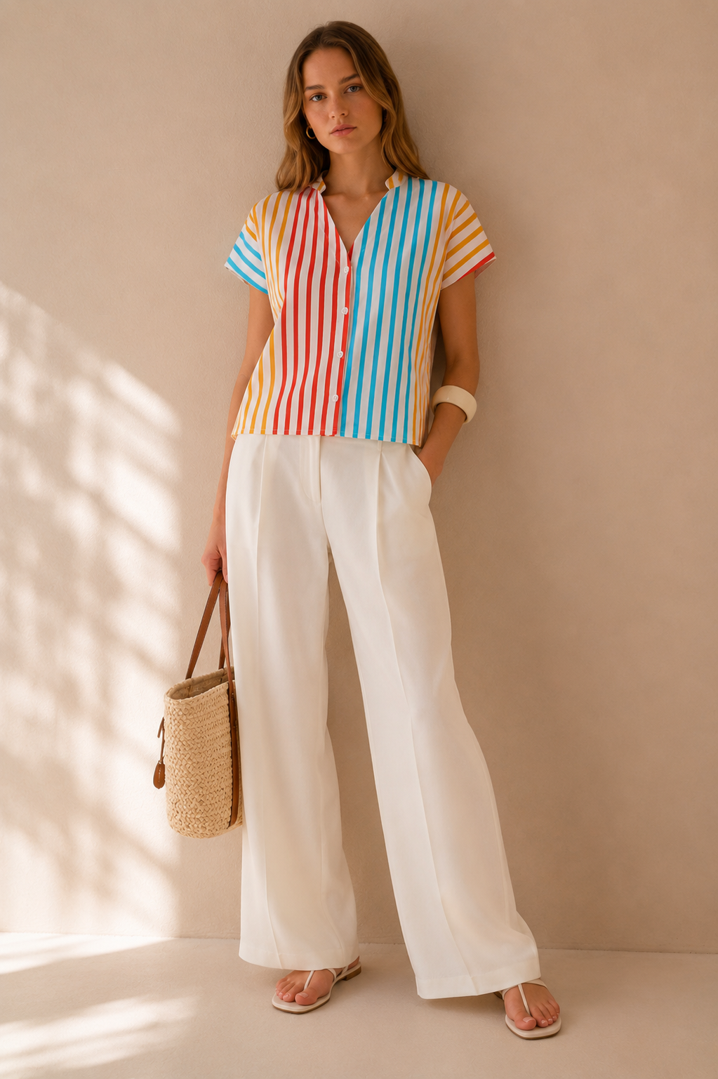 Multicolor Striped "Capri" Shirt - LISON