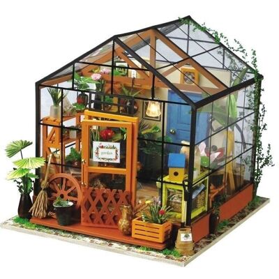 DIY House Cathy's Green House, Robotime, DG104, 19.5×17.5×17.5cm