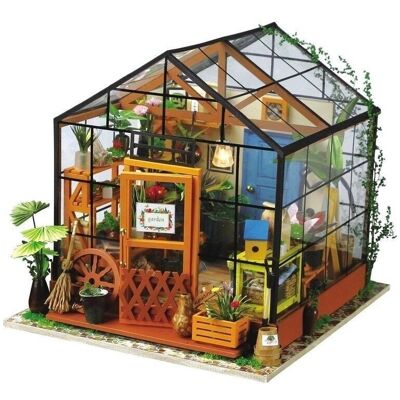 DIY House Cathy's Green House, Robotime, DG104, 19.5×17.5×17.5cm