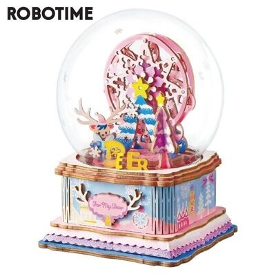 Robotime Boîte à Musique 3D Pour Mon Cher AM49 9.9×9.7×13.5 cm