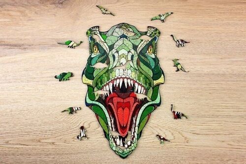 EWA Houten Legpuzzel, T-Rex, Wooden Box, 1133, 31x28x0,5cm