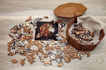 Eco-Wood-Art Puzzle en bois, Lion, 1126, 31x28x0.5 cm 3