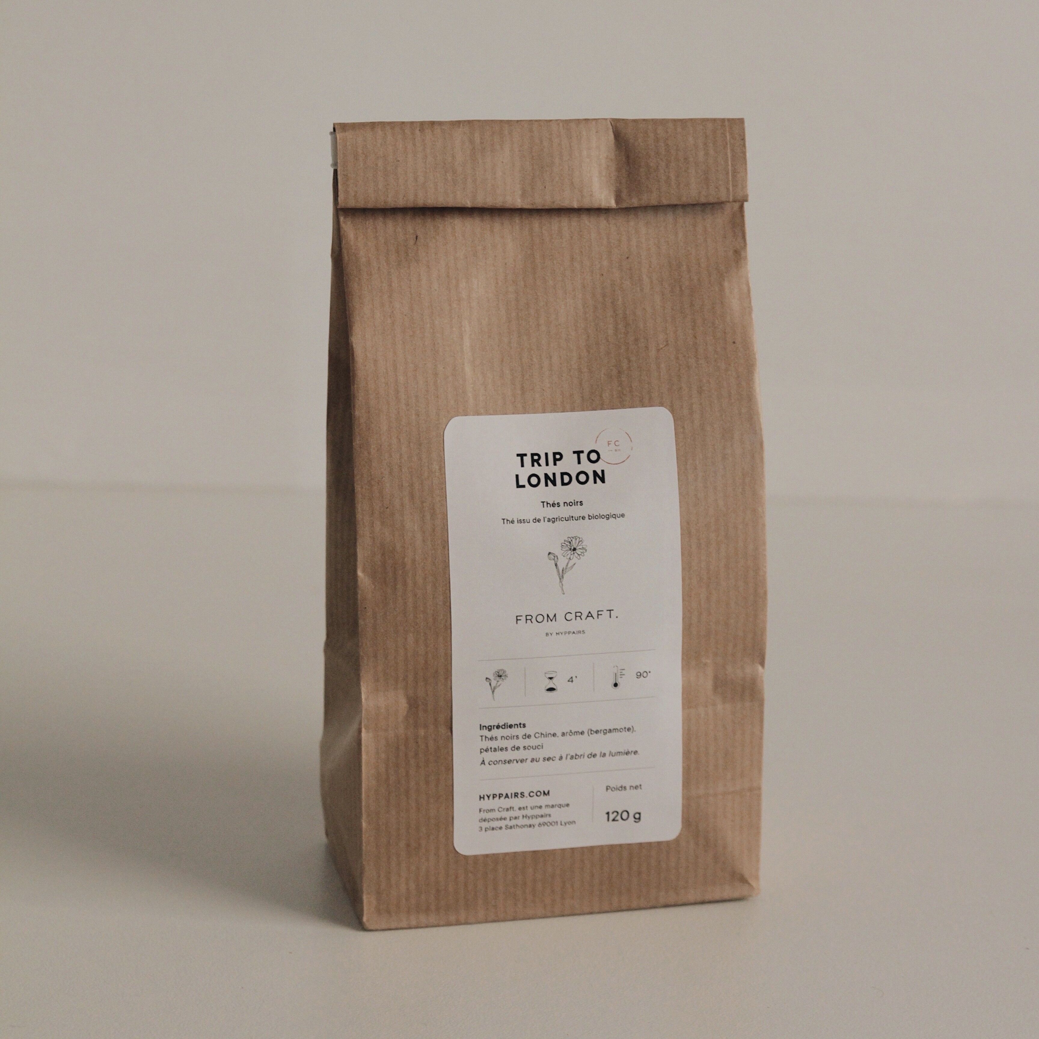 Thé TRIP TO LONDON SACHET RECHARGE 120 grs.