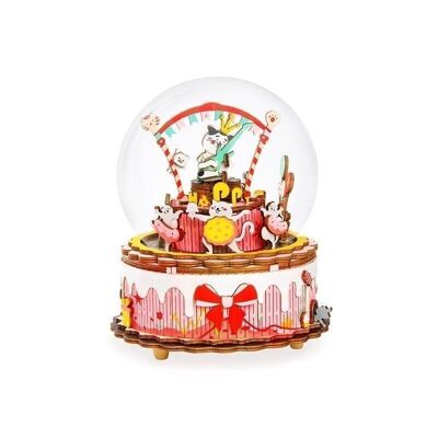 Rolife DIY 3D music box The Birthday Song AM42 11.3×11.3×15.5 cm