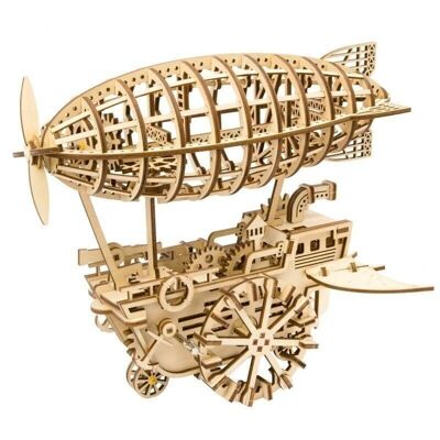 DIY Wooden Puzzle 3D Airship, Robotime, LK702, 30×21.5x25cm.