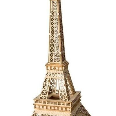 Puzzle 3D in legno fai da te Torre Eiffel, Robotime, TG501, 16.5×16.5×36.5 cm