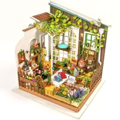 DIY House Miller's Flower House, Robotime, DG108, 19.5×18.3x21cm