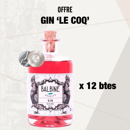Offre Gin "Le Coq" x 12 bouteilles