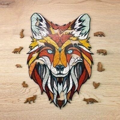 EWA Houten Legpuzzel, Fox, Wooden Box, 1102, 31x28x0,5cm