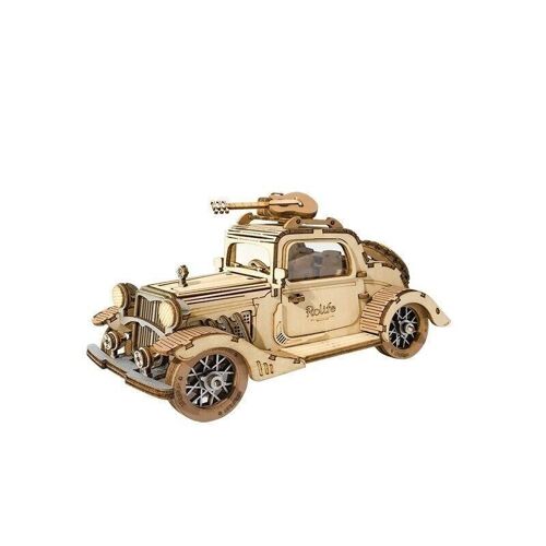 DIY 3D Wooden Puzzle Vintage Car, Robotime, TG504, 16x7x8cm