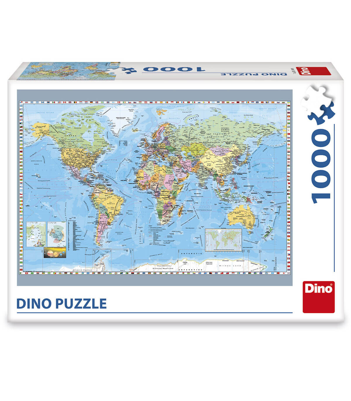 PUZZLE MAP OF THE WORLD 1000 PIECES