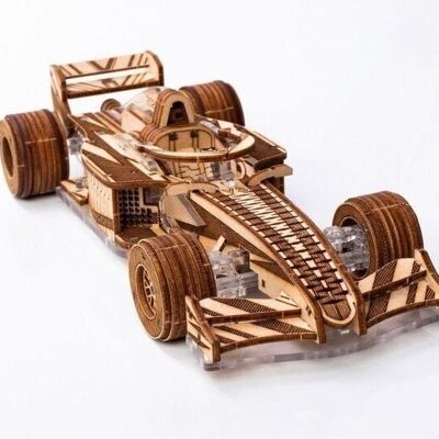 Kit de construcción de modelo 3D DIY Lace Models Racer V3, AKV-05, 17x7x4cm