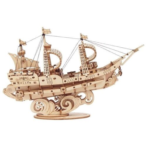 DIY 3D Wooden Puzzle Sailing Ship, Robotime, TG305, 20×4.6x12cm