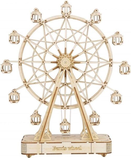 DIY 3D Wooden Puzzle Ferris Wheel, Robotime, TG401, 15.5×6.2×16.5cm