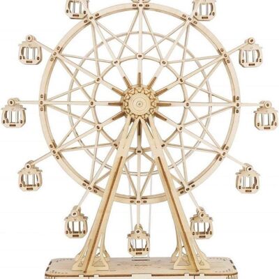 DIY 3D Wooden Puzzle Ferris Wheel, Robotime, TG401, 15.5×6.2×16.5cm