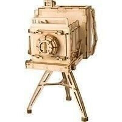 DIY 3D-Holzpuzzle Vintage-Kamera, Robotime, TG403, 11x10x18cm