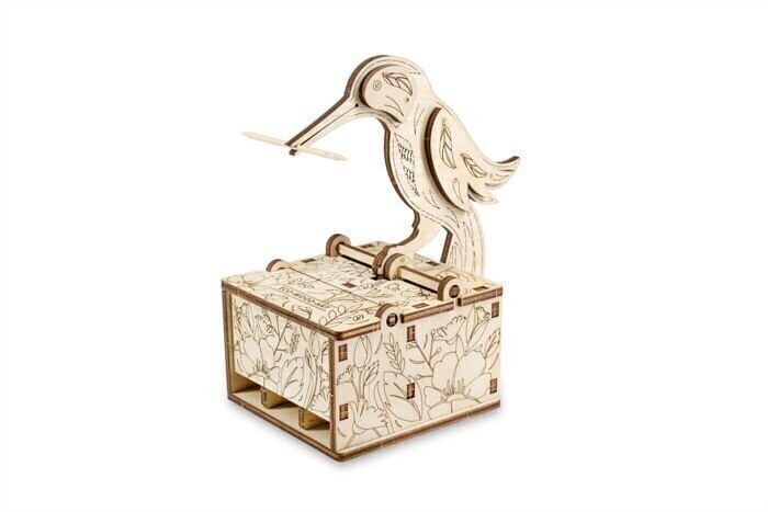 Puzzle en bois 3D DIY Eco Wood Art Mangeoire à oiseaux, 952