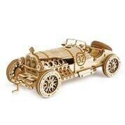 DIY Wooden Puzzle 3D Grand Prix Car, Robotime, MC401, 18.9x8x6 cm