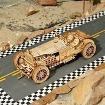 Puzzle en bois DIY Voiture de Grand Prix 3D, Robotime, MC401, 18.9x8x6 cm 2