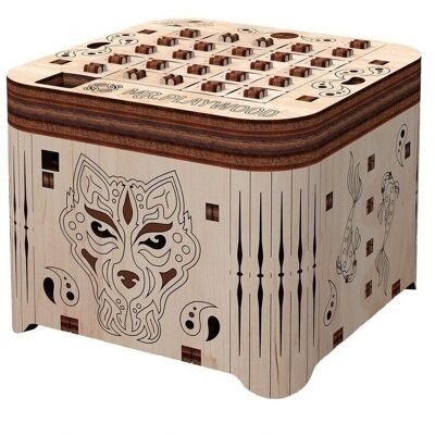 señor. Playwood 3D Puzzle de Madera Caja Secreta de Tigre