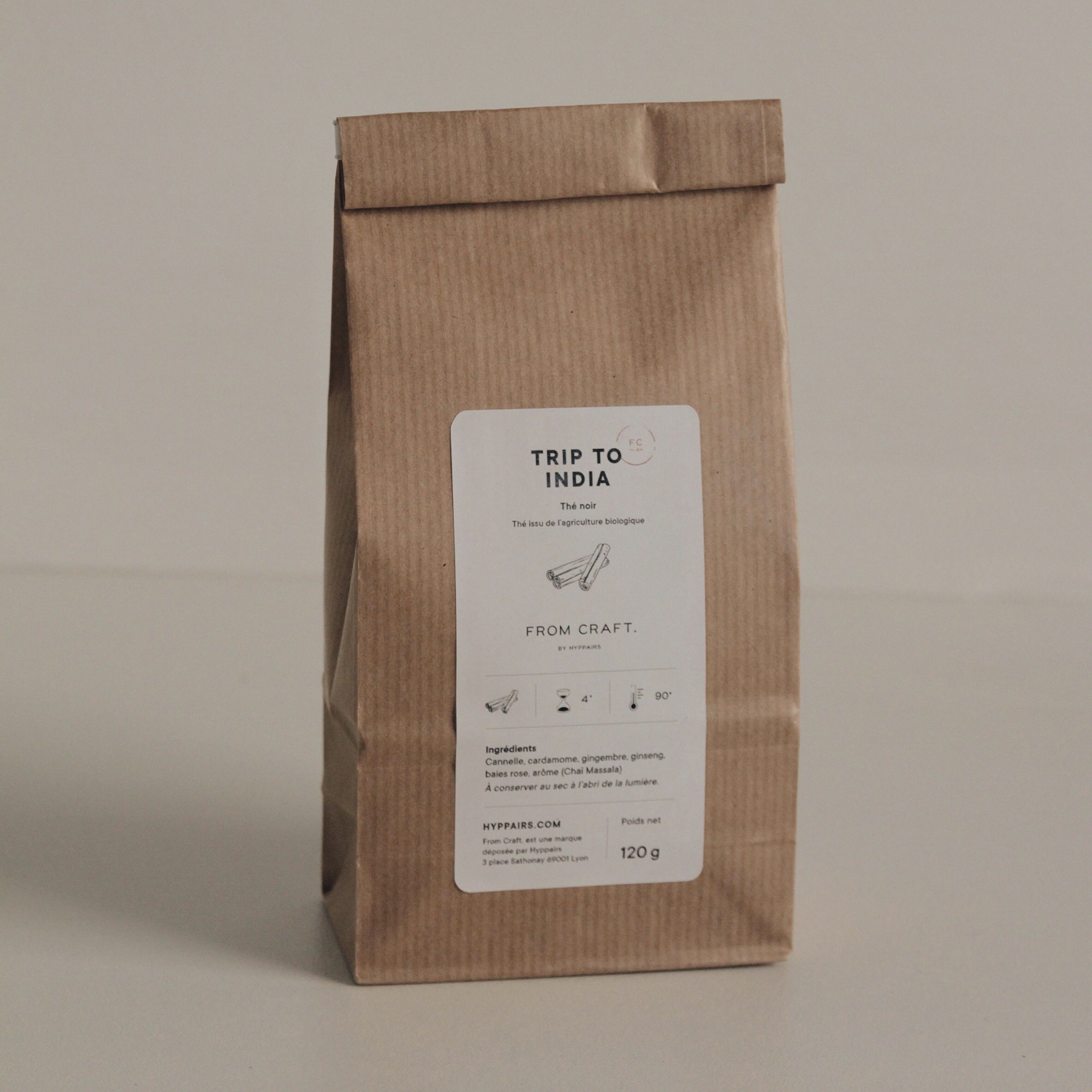 Thé TRIP TO INDIA SACHET RECHARGE 120 grs.