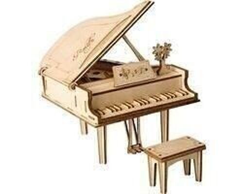 DIY 3D Wooden Puzzle Musical Instrument Piano, Robotime, TG402, 12.5x11x13.2xcm