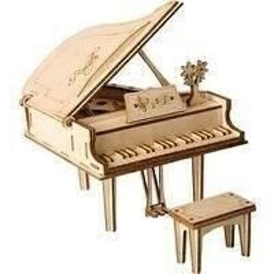 Puzzle 3D en bois DIY, instrument de musique, piano, Robotime, TG402, 12.5x11x13.2xcm