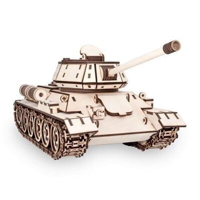 DIY Eco Wood Art 3D-Holzpuzzle Panzer T-34, 051, L49,2xB20,5xH19cm