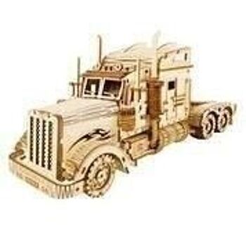 Puzzle en bois bricolage camion lourd 3D, Robotime, MC502, 22.4×7.3×10cm 1