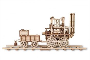Puzzle 3D en bois DIY EWA Locomotion, 426, 400x103x178mm 1
