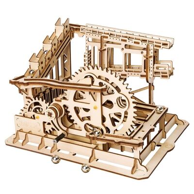 DIY-Kugelbahn, Murmelkader, Murmelbahn, Robotime, LG502 25.4×23.2×16.6cm.