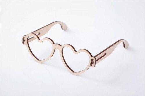 Mr. Playwood Spectacles Heart 15x15x5cm
