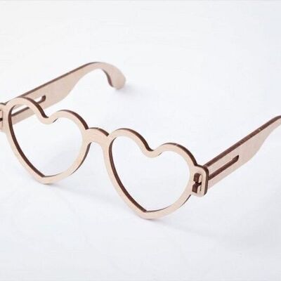 mr. Playwood Spectacles Heart 15x15x5cm