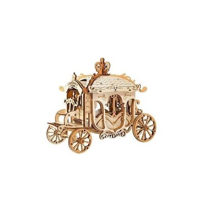 Carrozza puzzle in legno 3D fai da te, Robotime, TG506, 15.5×8.5×12.5 cm