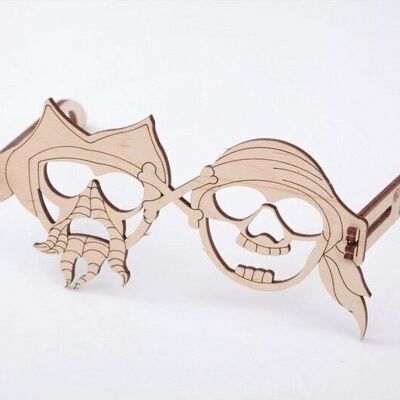 Monsieur. Playwood Lunettes Pirates 14x14.5x7cm