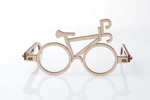 Mr. Playwood 3D Houten Puzzel Spectacles Bike 14x15x7cm