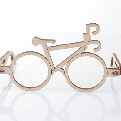 Mr. Playwood 3D Houten Puzzel Spectacles Bike 14x15x7cm