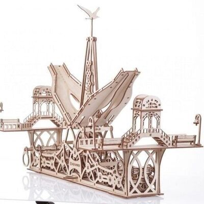 M. Playwood Puzzle 3D en bois Pont-levis 53x28x41cm.