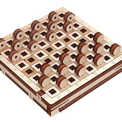 Herr. Playwood Game Checkers (Dame) 7.2x7.2x1.8cm