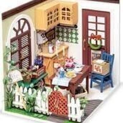 DIY House Mrs. Charlie's Dining Room, Robotime, DGM09, 16x12x15cm