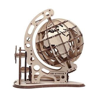 M. Playwood 3D Puzzle Globe en Bois 35.6x24x37.5cm.