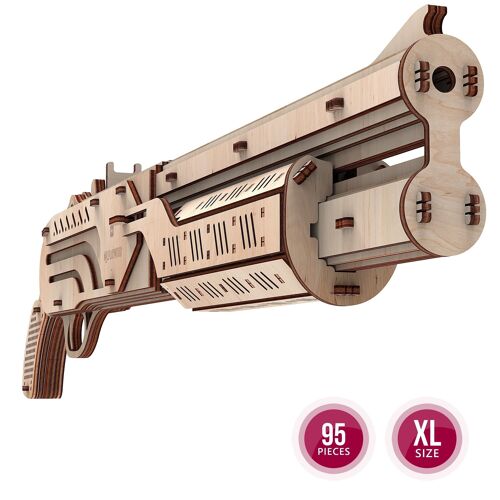 Mr. Playwood 3D Houten Puzzel, Shotgun, 10102, 65x7x15,3