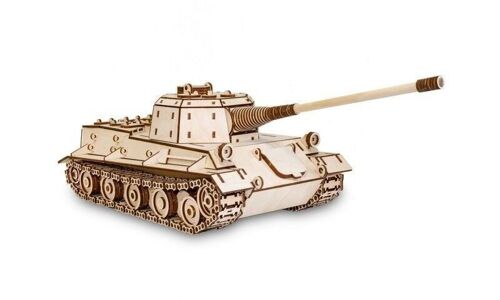 DIY Eco-Wood-Art 3D Wooden Puzzle Tank "Lowe", 044, L62xW22xH18cm