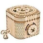 Puzzle in legno fai da te Scatola del tesoro 3D, Robotime, LK502, 12.4×8.5 x 10 cm