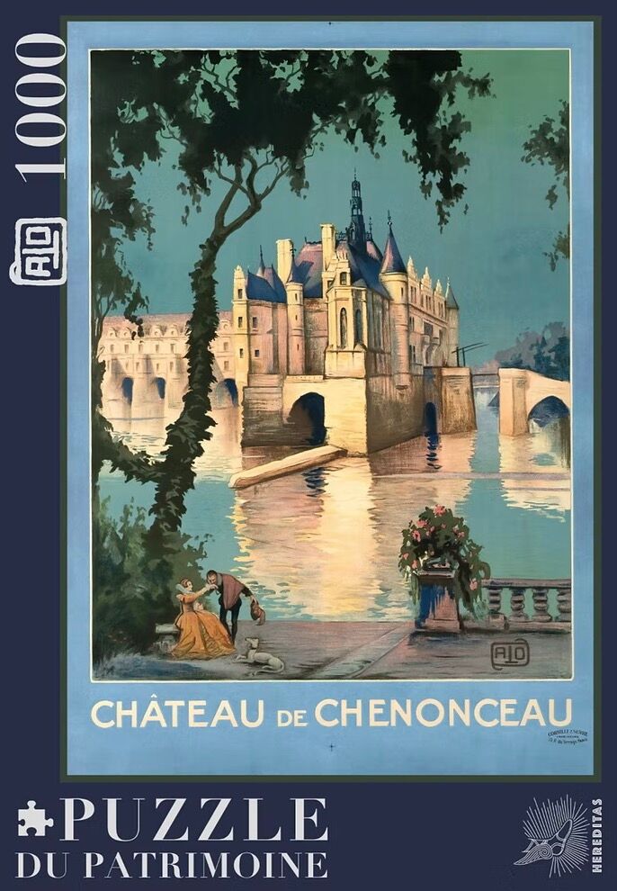 1000-piece puzzle - Chenonceau Castle by Alo