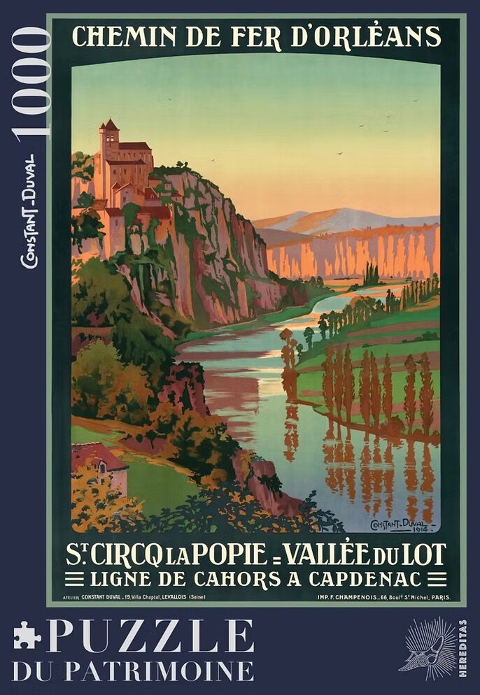 1000-piece puzzle - Saint-Cirq-Lapopie by Constant-Duval
