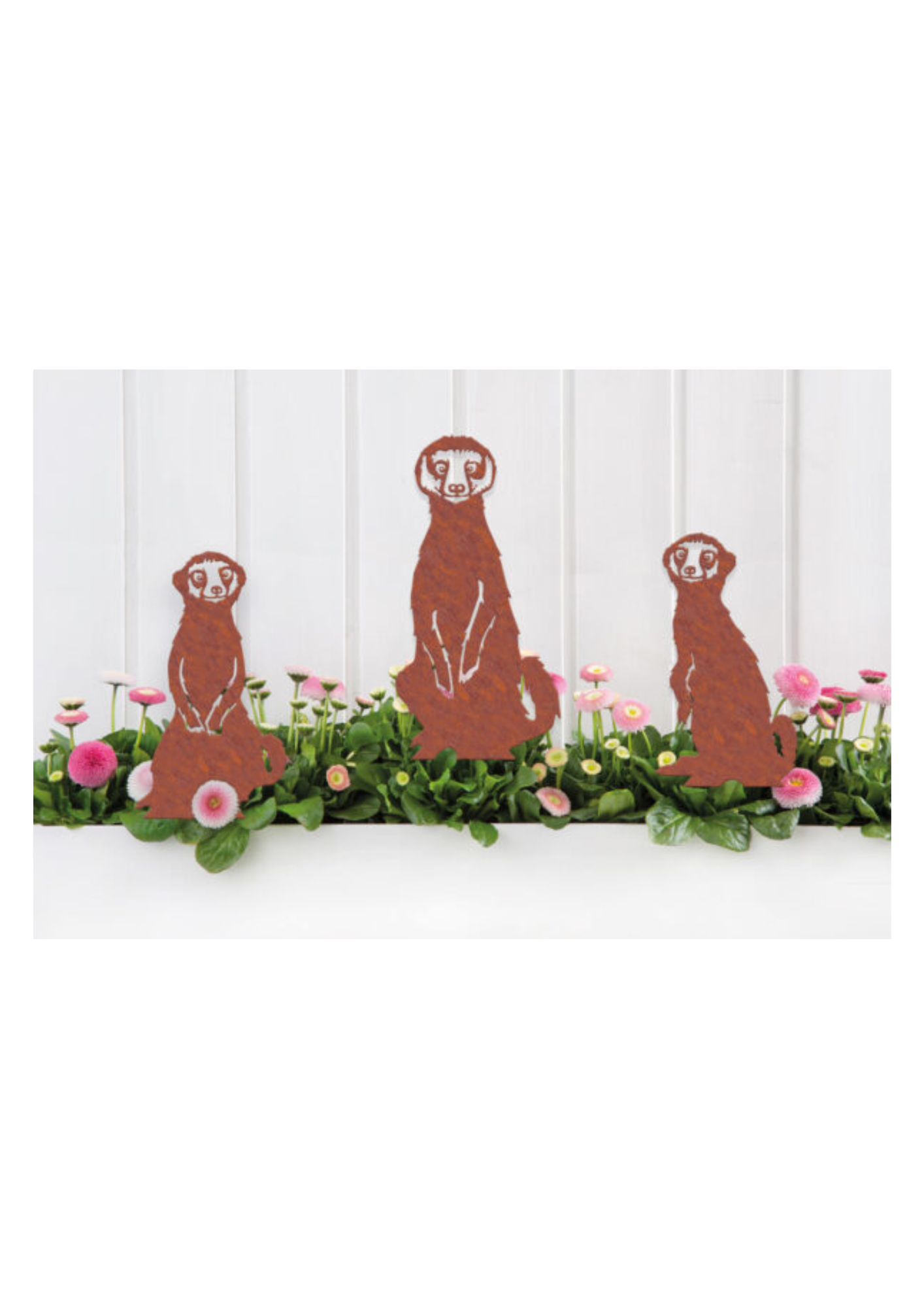 Animaux porte-bonheur, famille de suricates Ricci Ruby et Rocky, 1327, lot de 3