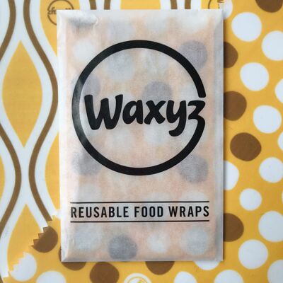 Vegan Reusable Wax Wraps - 6 x Medium Wraps Bundle.