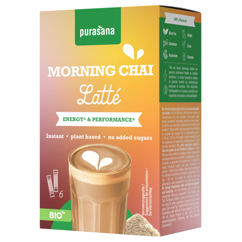 Chai Morning Latte – 6 Sticks / 10 g – Purasana