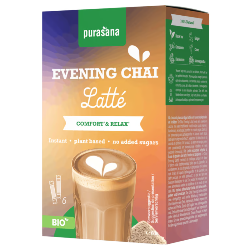 Chai Evening Latte - 6 Sticks / 10 gr - Purasana
